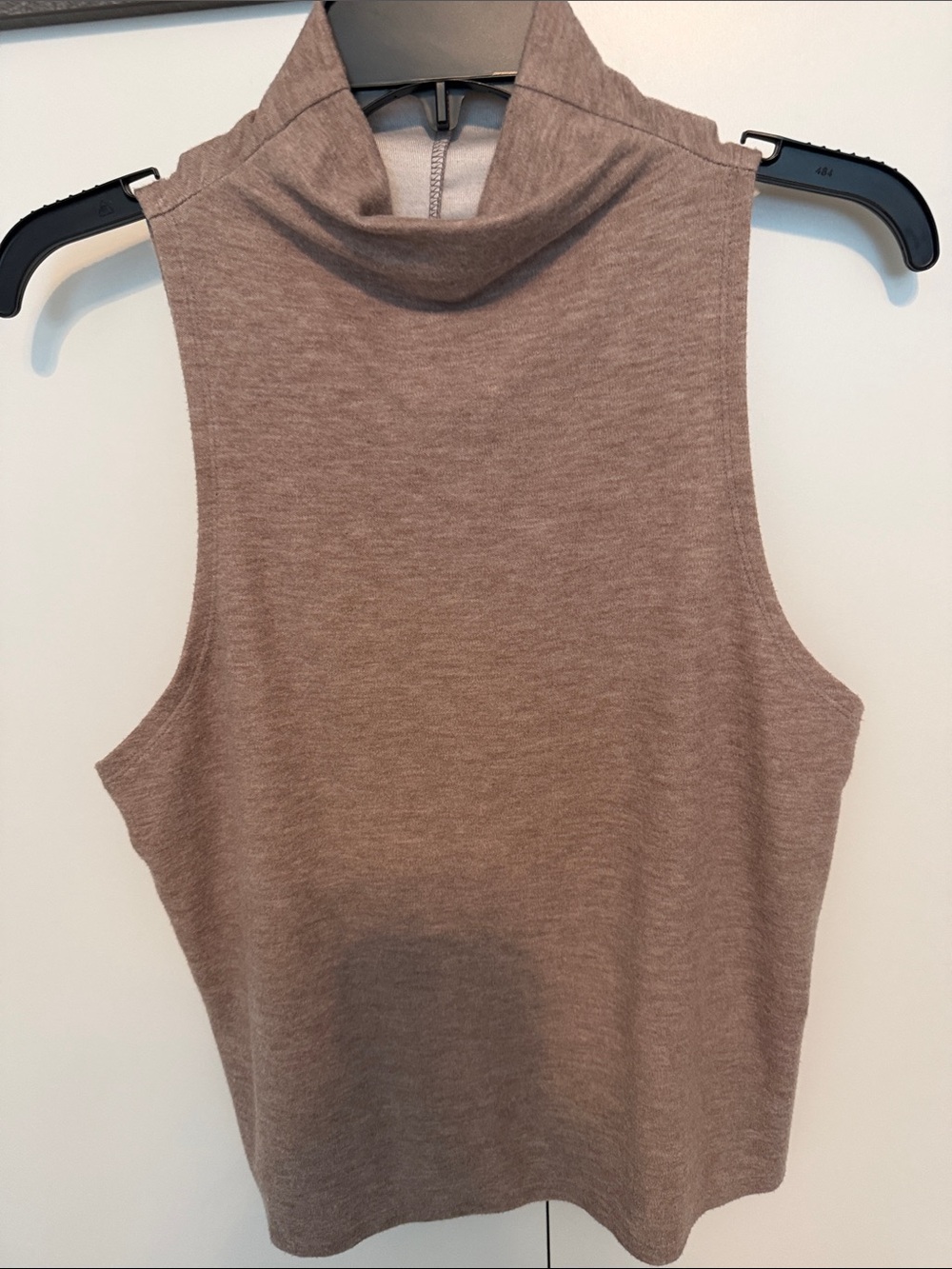 a new day Sleeveless Mock Neck Tank in Taupe